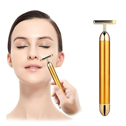🔥HOT SALE🔥24K Gold Energy Beauty Bar Electric Facial Massage Roller