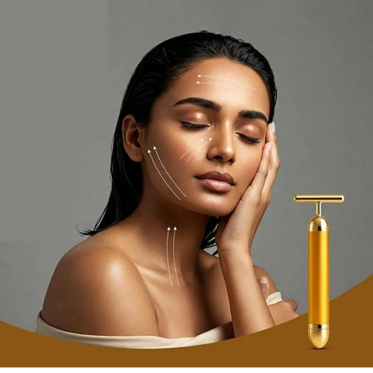🔥HOT SALE🔥24K Gold Energy Beauty Bar Electric Facial Massage Roller
